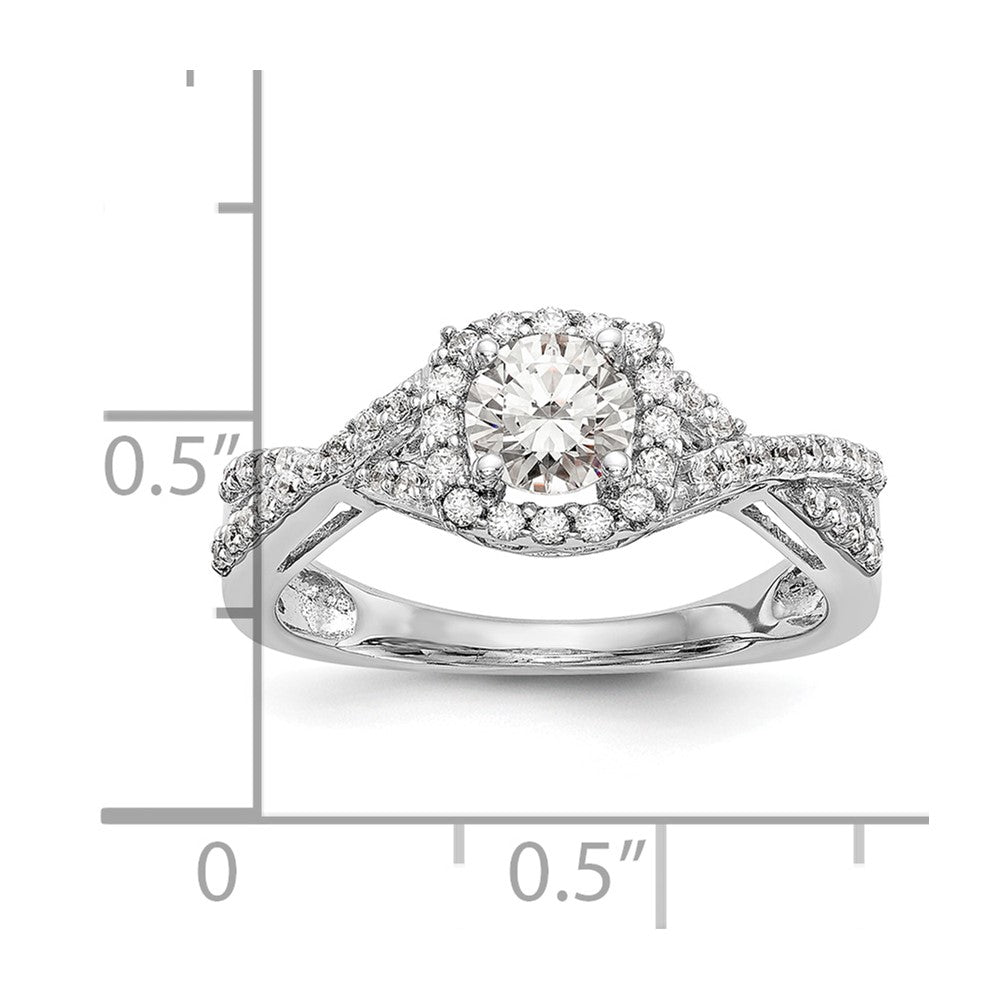 Diamond Halo Semi-Mount & Complete Engagement Rings