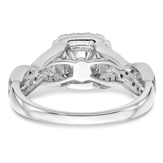 Halo Diamond Semi-mount Engagement Rings