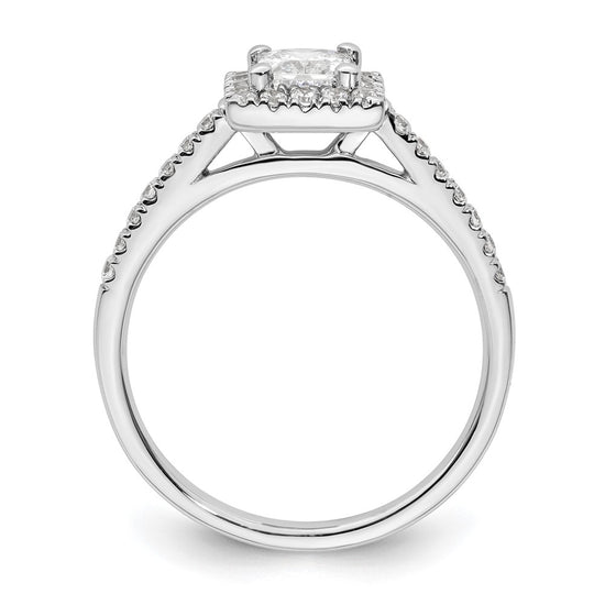 Princess Halo Diamond Semi-mount Engagement Rings