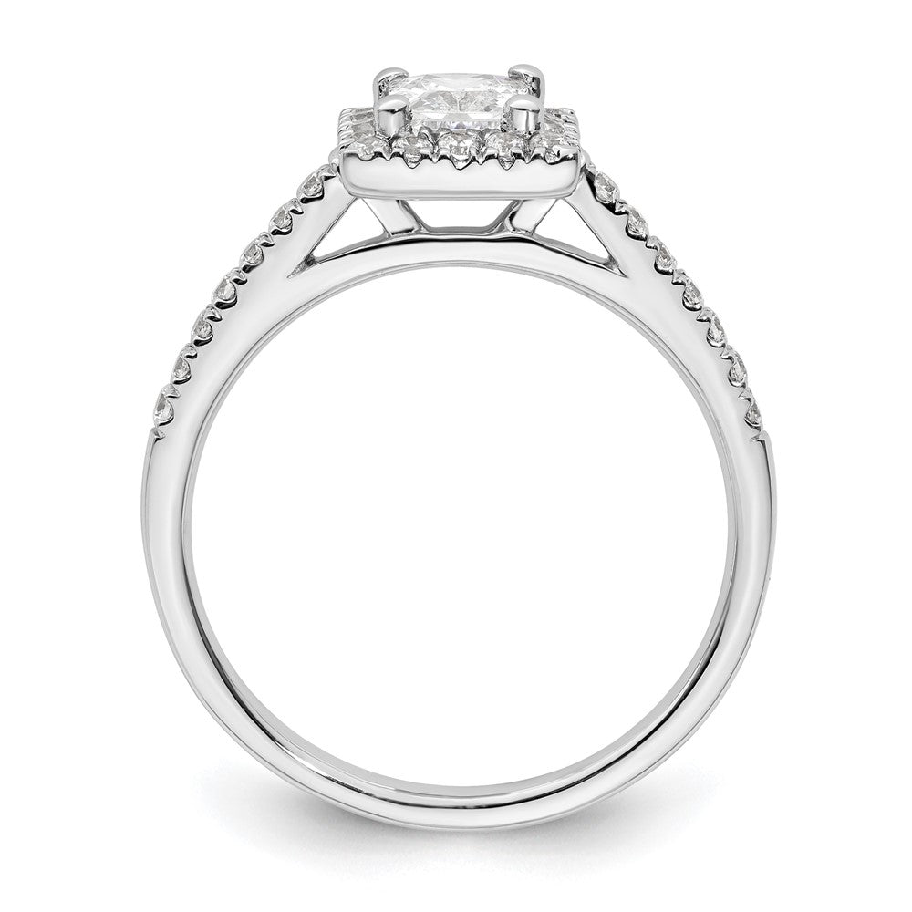 Princess Halo Diamond Semi-mount Engagement Rings