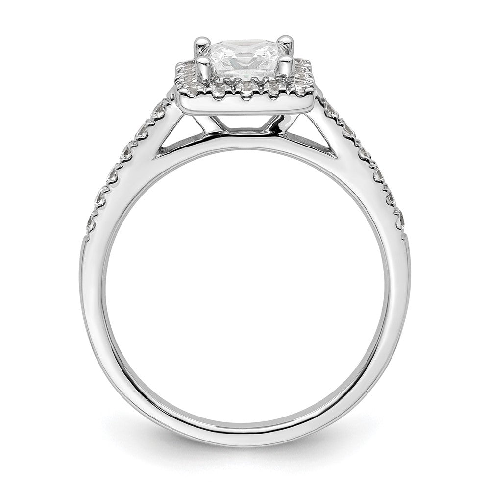 Princess Halo Diamond Semi-mount Engagement Rings