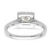 Princess Halo Diamond Semi-mount Engagement Rings