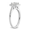 Princess Halo Diamond Semi-mount Engagement Rings