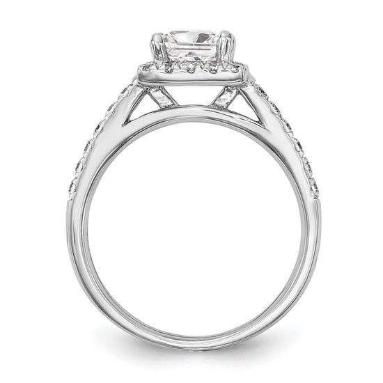 Princess Halo Diamond Semi-mount Engagement Rings