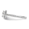 Princess Halo Diamond Semi-mount Engagement Rings