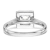 Princess Halo Diamond Semi-mount Engagement Rings