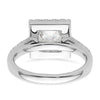 Princess Halo Diamond Semi-mount Engagement Rings