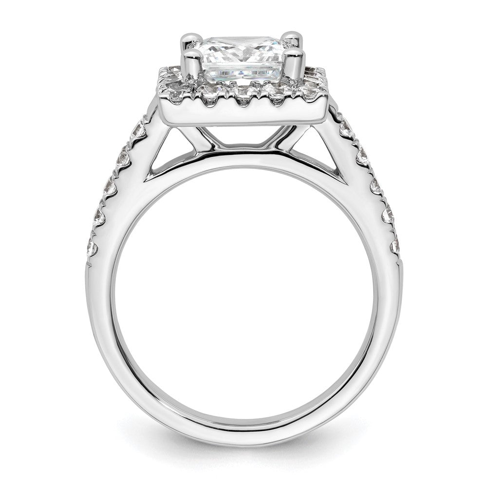 Princess Halo Diamond Semi-mount Engagement Rings