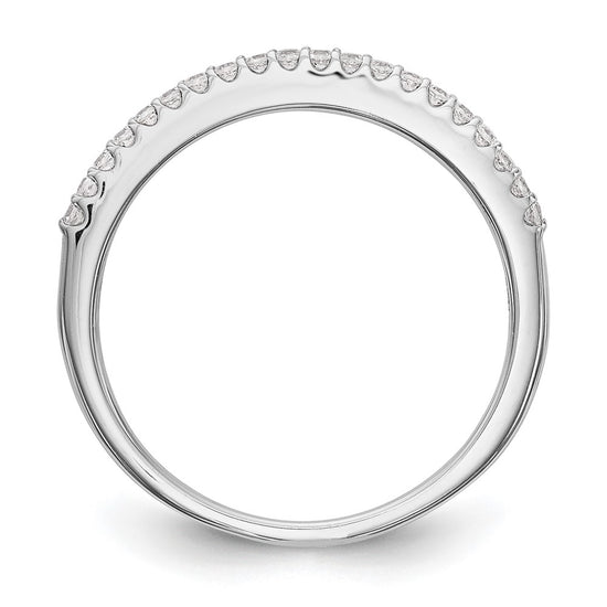 14K White Gold 1/6 carat Diamond Complete Wedding Band
