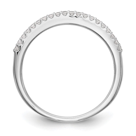 14K White Gold 1/6 carat Diamond Complete Wedding Band