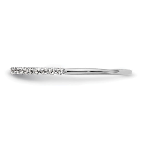14K White Gold 1/6 carat Diamond Complete Wedding Band