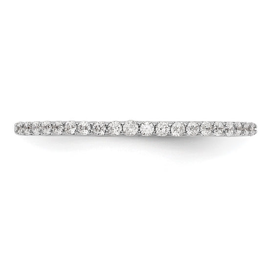 14K White Gold 1/6 carat Diamond Complete Wedding Band