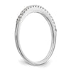 14K White Gold 1/6 carat Diamond Complete Wedding Band