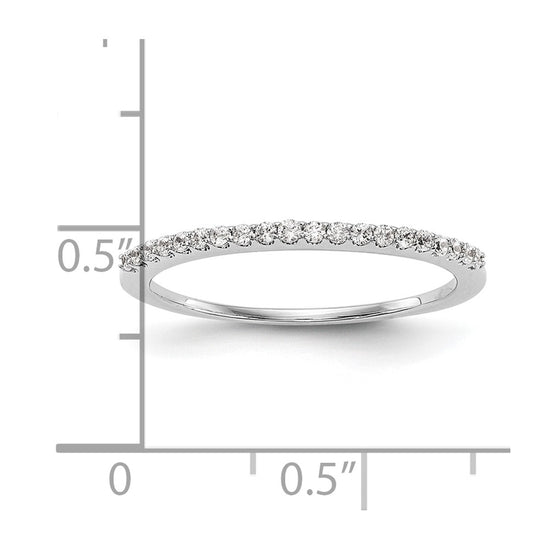 14K White Gold 1/6 carat Diamond Complete Wedding Band