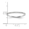 14K White Gold 1/6 carat Diamond Complete Wedding Band