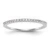 14K White Gold 1/6 carat Diamond Complete Wedding Band