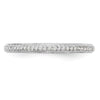 14K White Gold 1/15 carat Diamond Complete Wedding Band