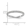 14K White Gold 1/15 carat Diamond Complete Wedding Band