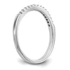 14k White Gold 1/8 carat Diamond Complete Wedding Band