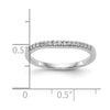 14k White Gold 1/8 carat Diamond Complete Wedding Band