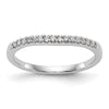 14k White Gold 1/8 carat Diamond Complete Wedding Band