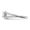Princess Halo Diamond Semi-mount Engagement Rings