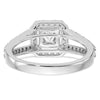 Princess Halo Diamond Semi-mount Engagement Rings