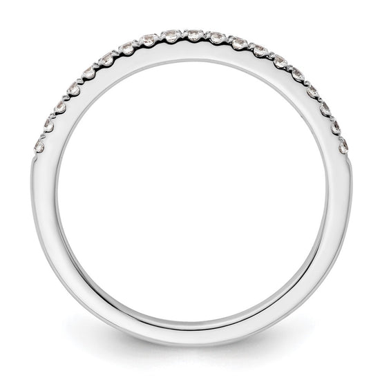 14K White Gold 1/5 carat Complete Diamond Wedding Band