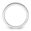 14K White Gold 1/5 carat Complete Diamond Wedding Band