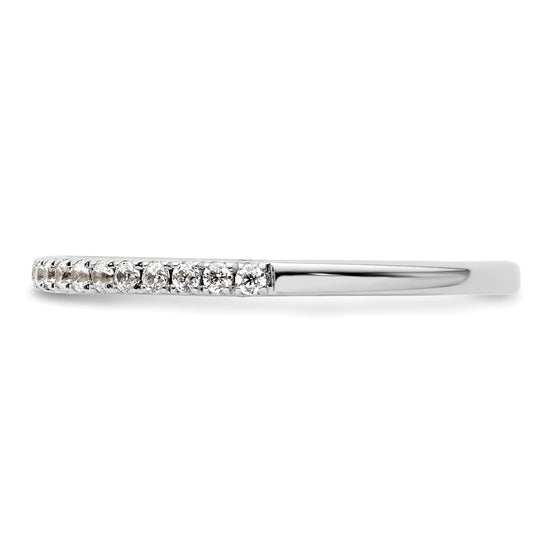 14K White Gold 1/5 carat Complete Diamond Wedding Band