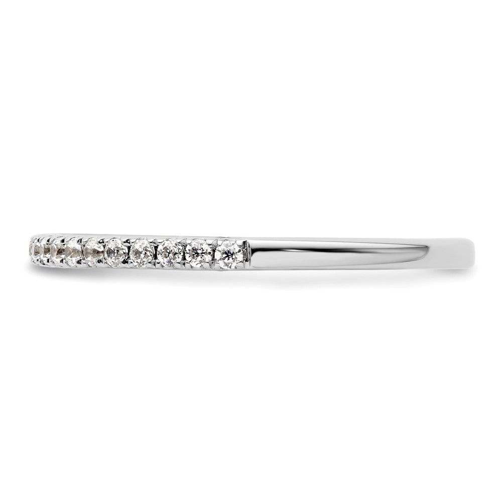14K White Gold 1/5 carat Complete Diamond Wedding Band