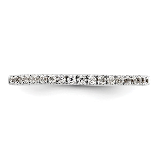 14K White Gold 1/5 carat Complete Diamond Wedding Band