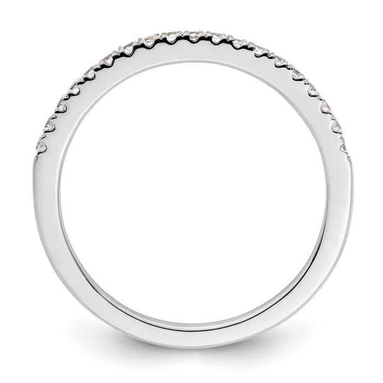 14K White Gold 1/4 carat Complete Diamond Wedding Band