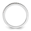 14K White Gold 1/4 carat Complete Diamond Wedding Band