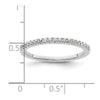 14K White Gold 1/4 carat Complete Diamond Wedding Band
