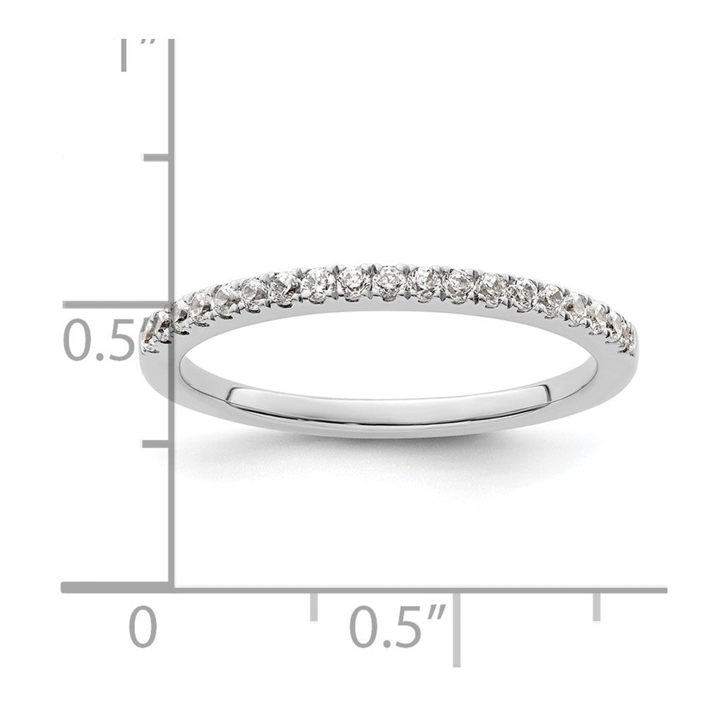 14K White Gold 1/4 carat Complete Diamond Wedding Band
