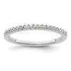 14K White Gold 1/4 carat Complete Diamond Wedding Band