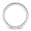 14K White Gold 1/4 carat Complete Diamond Wedding Band