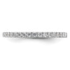 14K White Gold 1/4 carat Complete Diamond Wedding Band