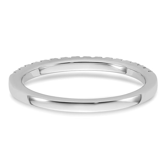 14K White Gold 1/4 carat Complete Diamond Wedding Band