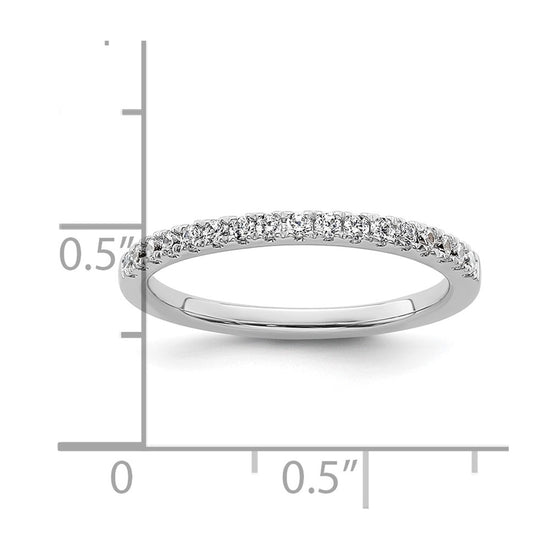 14K White Gold 1/4 carat Complete Diamond Wedding Band