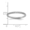 14K White Gold 1/4 carat Complete Diamond Wedding Band