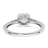 Cushion Halo Diamond Semi-mount Engagement Rings
