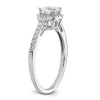Cushion Halo Diamond Semi-mount Engagement Rings