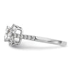 Cushion Halo Diamond Semi-mount Engagement Rings