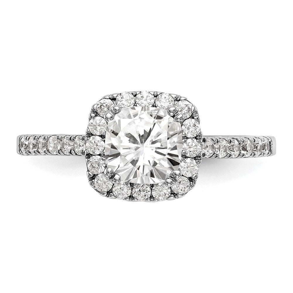 Cushion Halo Diamond Semi-mount Engagement Rings