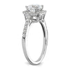 Cushion Halo Diamond Semi-mount Engagement Rings
