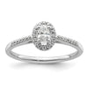 Oval Halo Diamond Semi-mount Engagement Rings