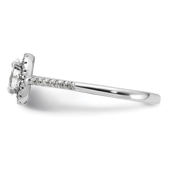 Oval Halo Diamond Semi-mount Engagement Rings