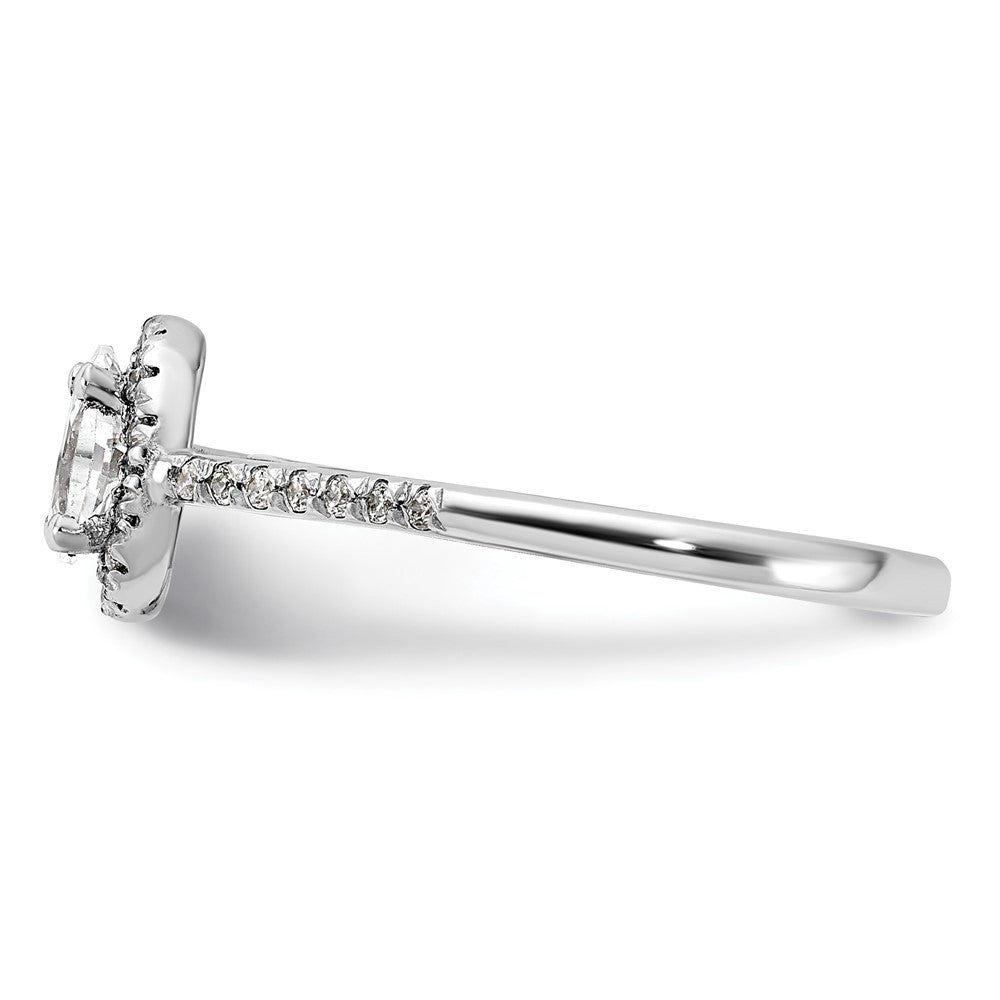Oval Halo Diamond Semi-mount Engagement Rings